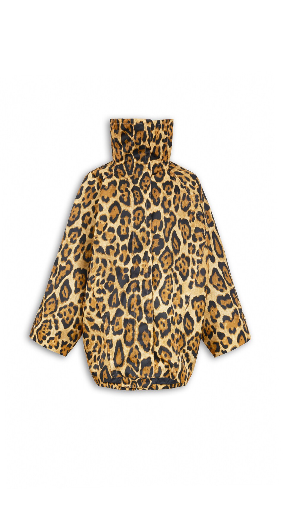 ALA&Iuml;A LAYERED TWILL COAT DARK/CARAMEL