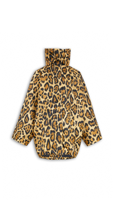 DARK/CARAMEL - ALA&Iuml;A LAYERED TWILL COAT
