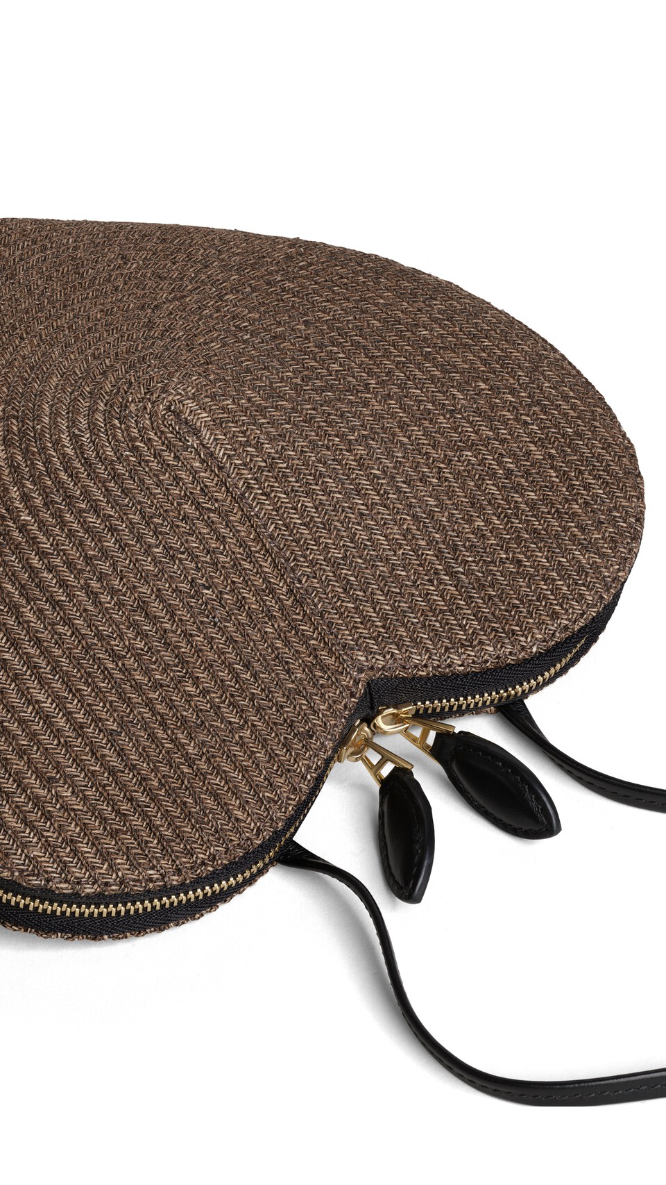 ALA&Iuml;A LE C&OElig;UR BAG IN PAPER STRAW BROWN - View 3