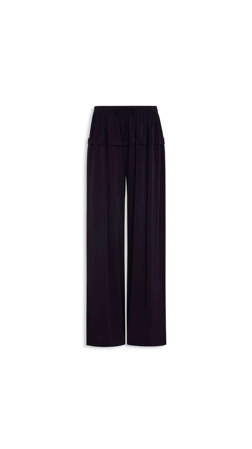 ALA&Iuml;A PEPLUM CADY PANTS BLACK