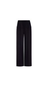 BLACK - ALA&Iuml;A PEPLUM CADY PANTS