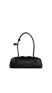 BLACK - ALA&Iuml;A LE TECKEL MEDIUM BAG IN GOATSKIN