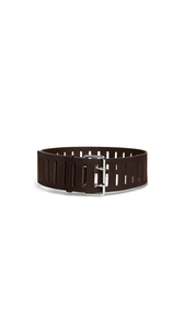DARK BROWN - ALA&Iuml;A RECTANGULAR LARGE BELT IN NUBUCK