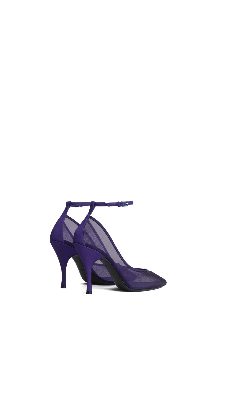 ALA&Iuml;A STRAPPY PUMPS IN MESH IRIS - View 3