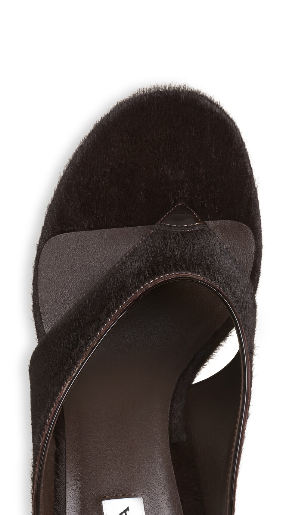 ALA&Iuml;A MULE INFRADITO CUBE IN CAVALLINO CIOCCOLATO - View 4