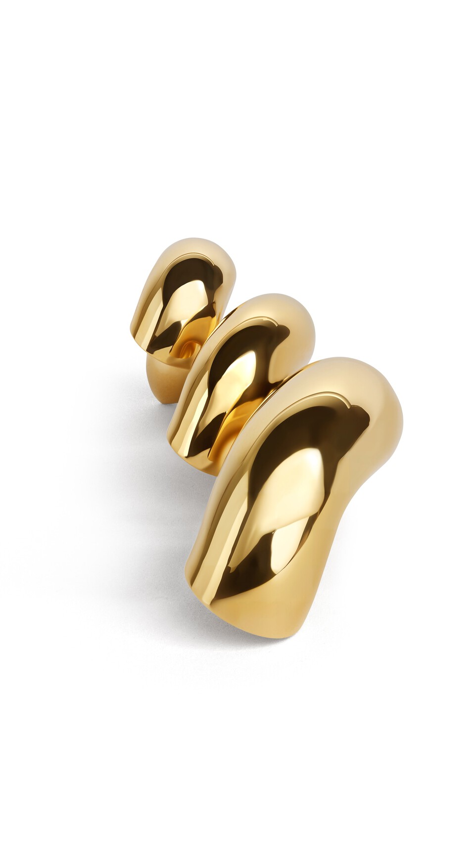 ALA&Iuml;A TORSION EARRINGS YELLOW GOLD METALS - View 2