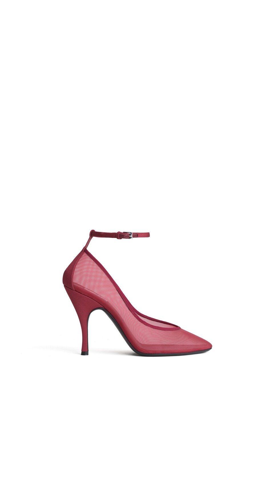 ALA&Iuml;A STRAPPY PUMPS IN MESH CORAL