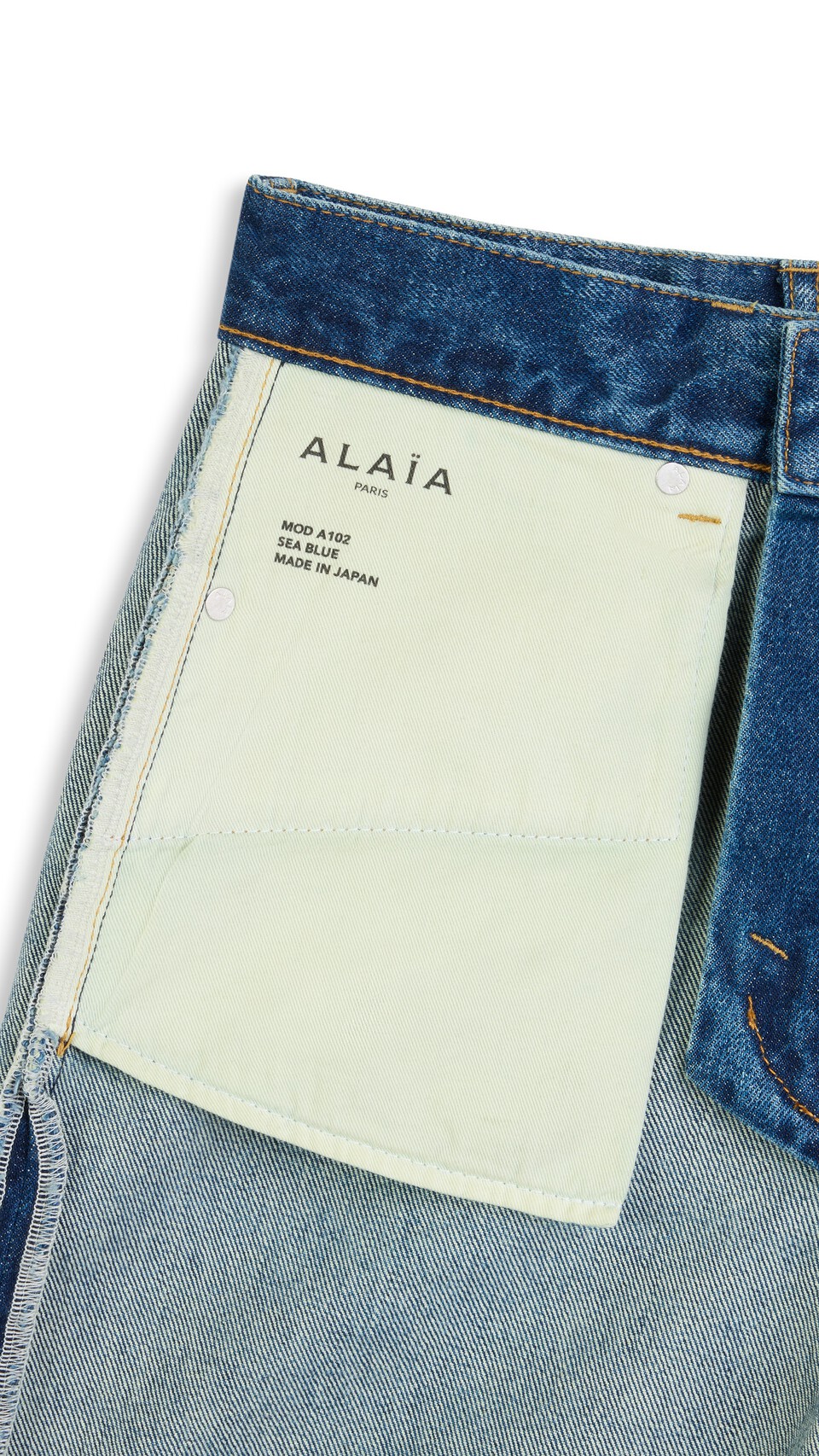 ALA&Iuml;A BOOTCUT DENIM JEANS SEA BLUE - View 3