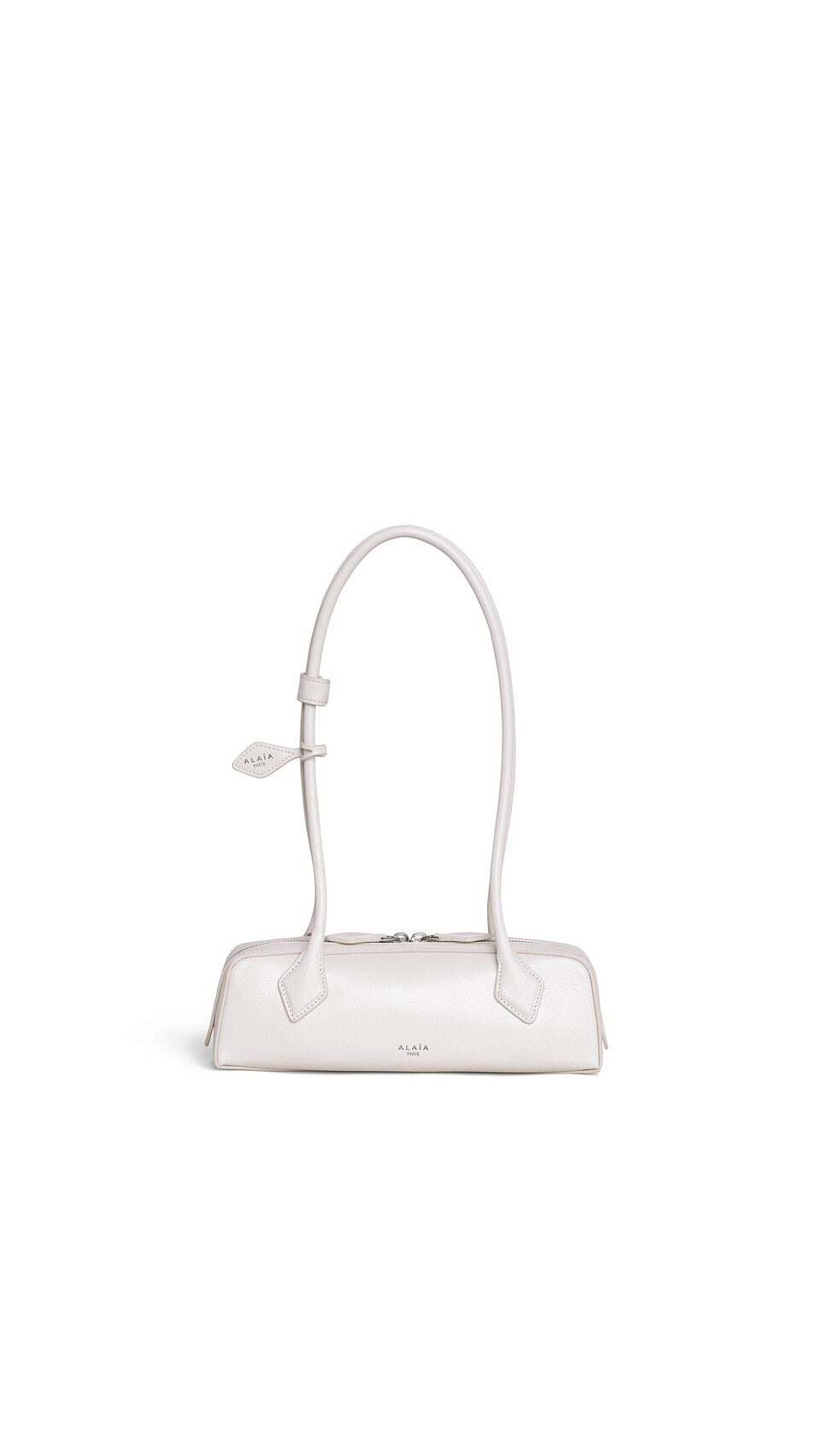 ALA&Iuml;A LE TECKEL SMALL BAG IN LEATHER IVORY