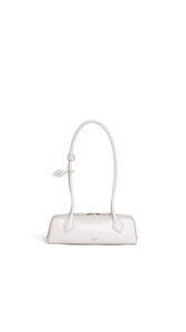 IVORY - ALA&Iuml;A LE TECKEL SMALL BAG IN LEATHER
