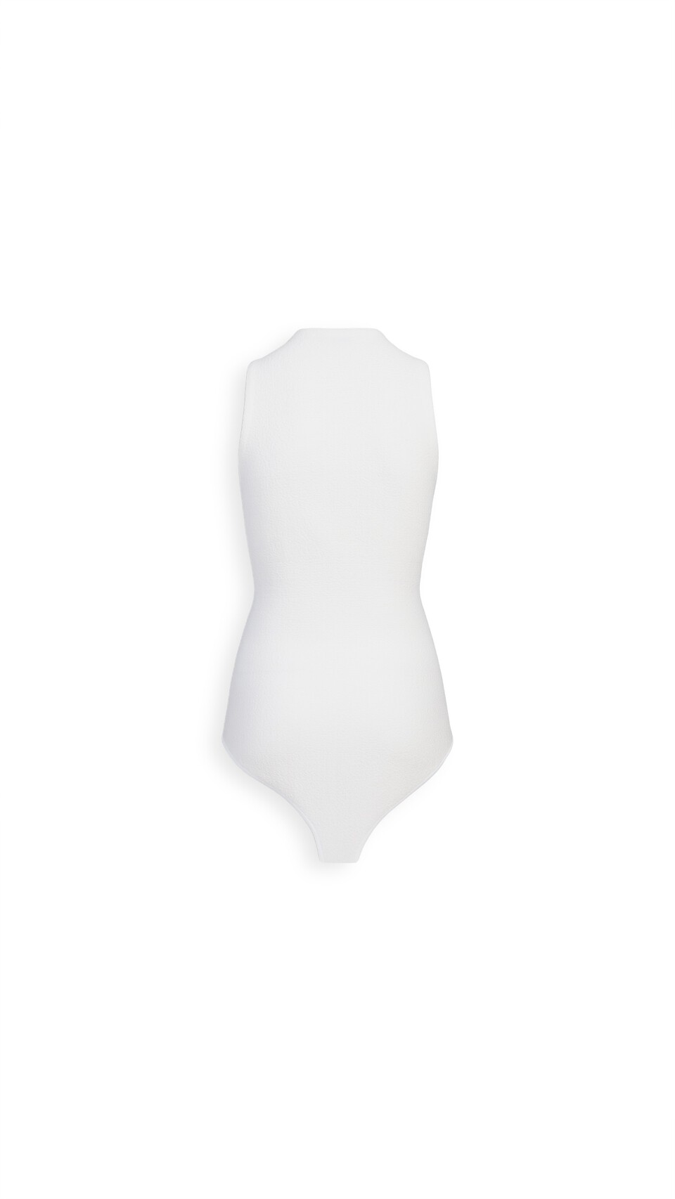 ALA&Iuml;A CROSS-FRONT KNIT BODYSUIT NATURAL WHITE - View 4