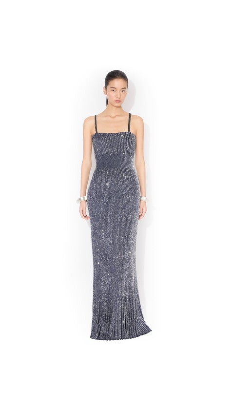 SEQUIN KNIT DRESS