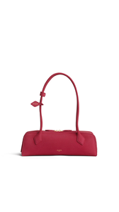 RASPBERRY - ALA&Iuml;A LE TECKEL MEDIUM BAG IN NUBUCK