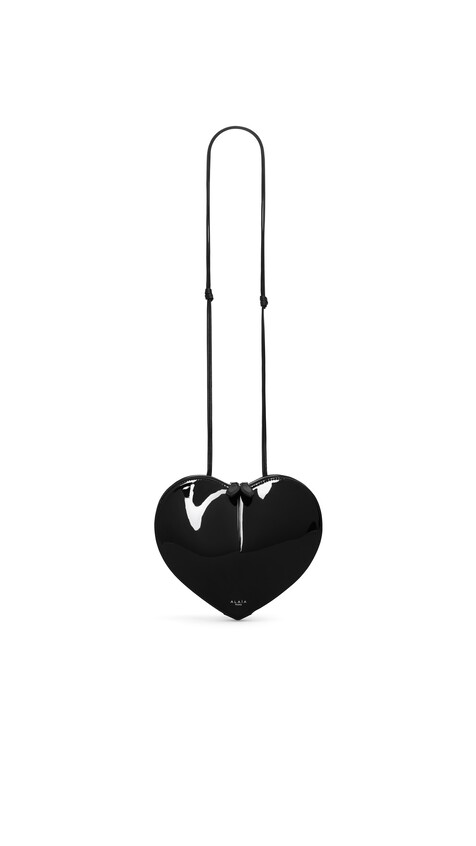 ALA&Iuml;A LE C&OElig;UR BAG IN CALFSKIN BLACK