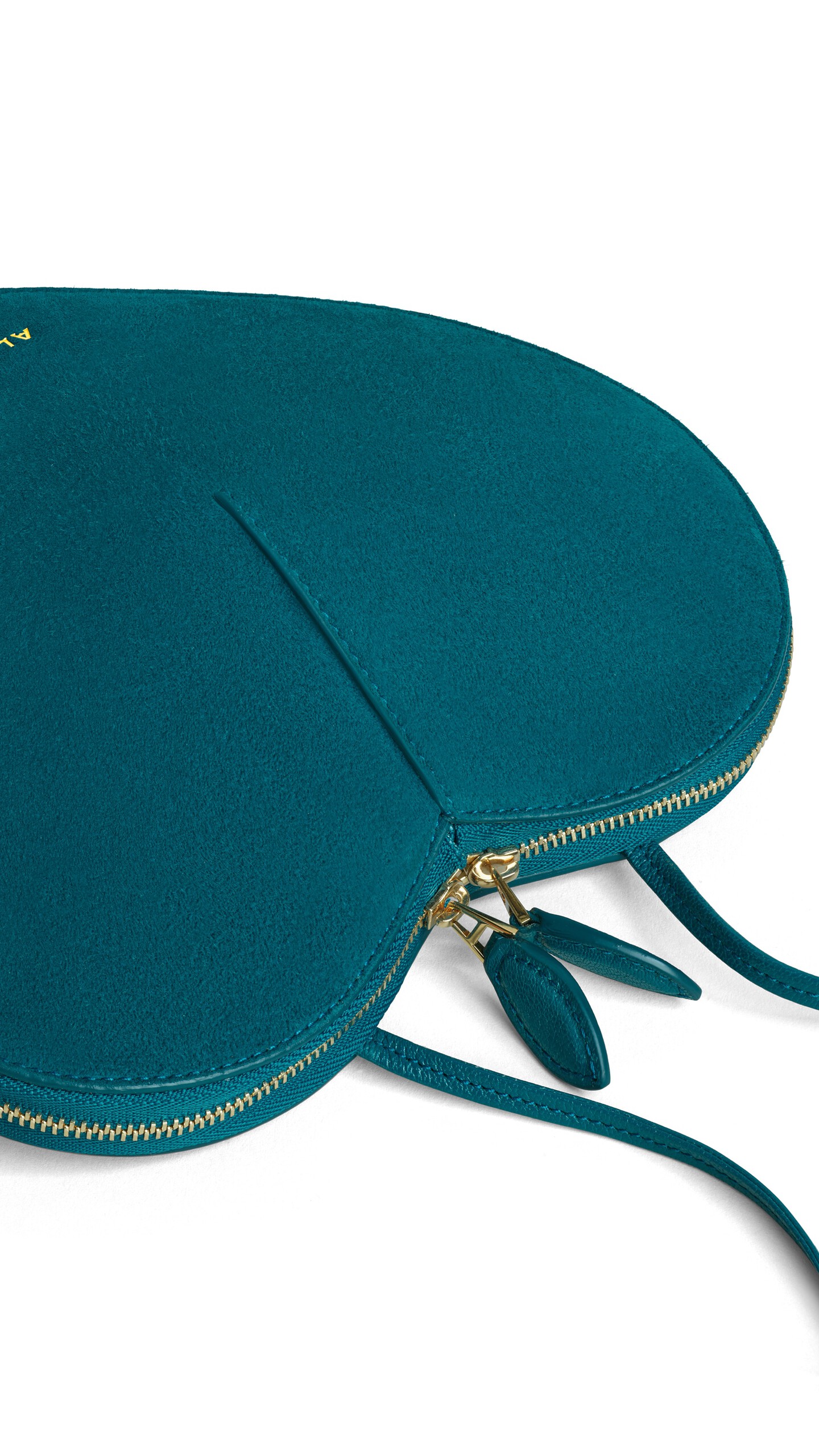 ALA&Iuml;A LE C&OElig;UR BI-MATERIAL BAG IN LEATHER CHINA BLUE - View 3
