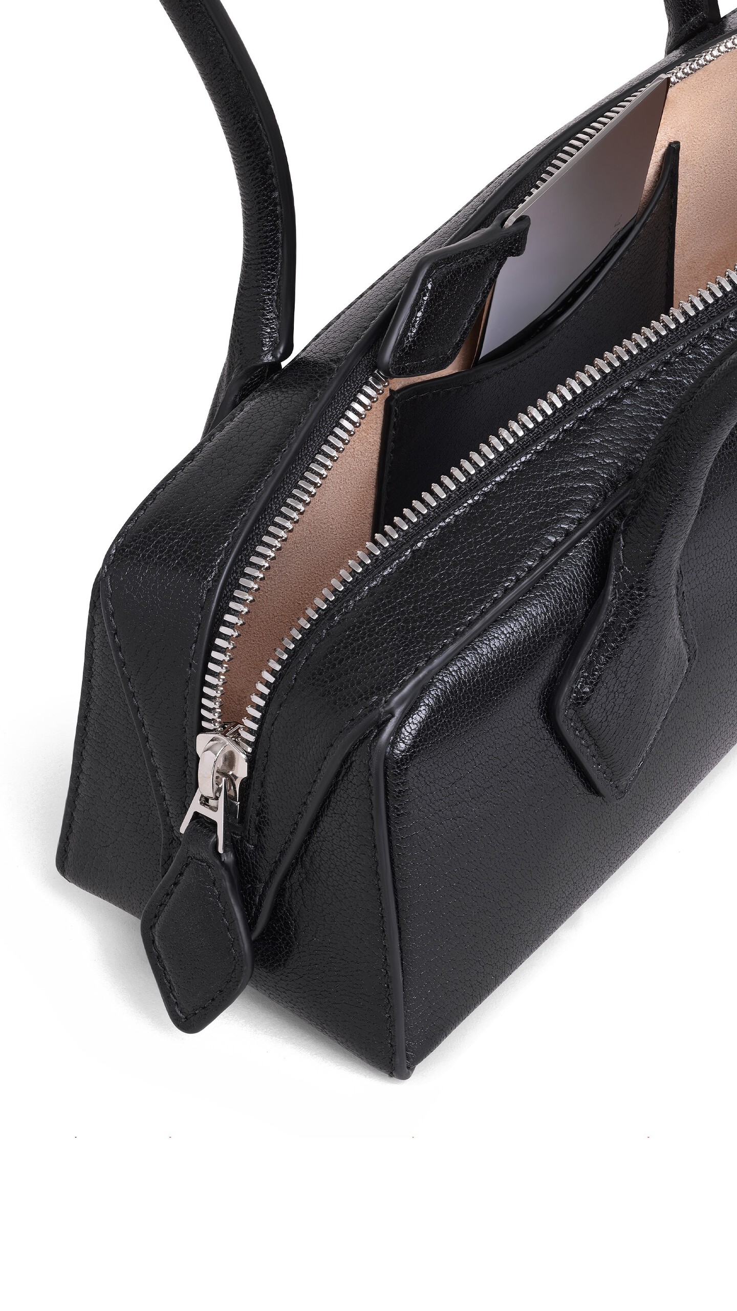 ALA&Iuml;A LE TECKEL SMALL BAG IN LEATHER BLACK - View 3
