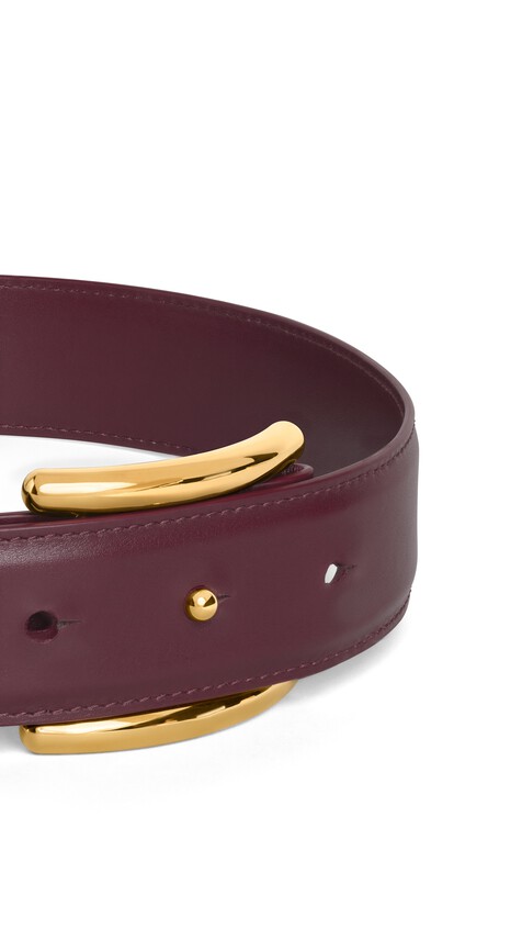 CURVE BELT IN LEATHER