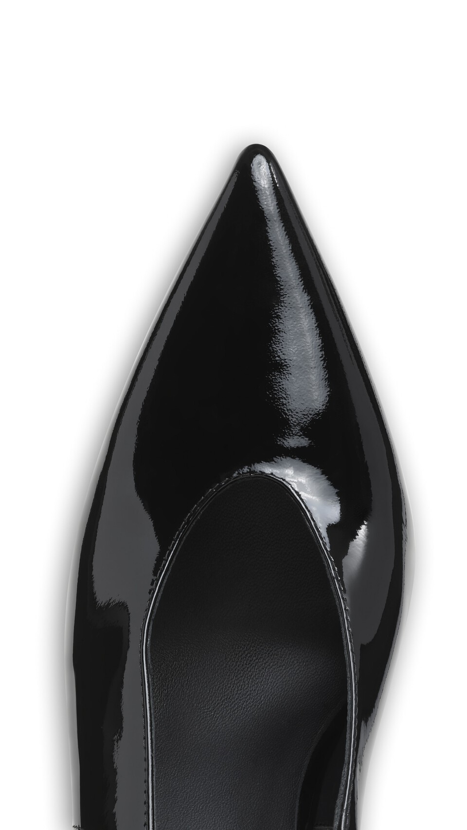 ALA&Iuml;A CLOGS WEDGE SLINGBACKS IN PATENT CALFSKIN BLACK - View 4