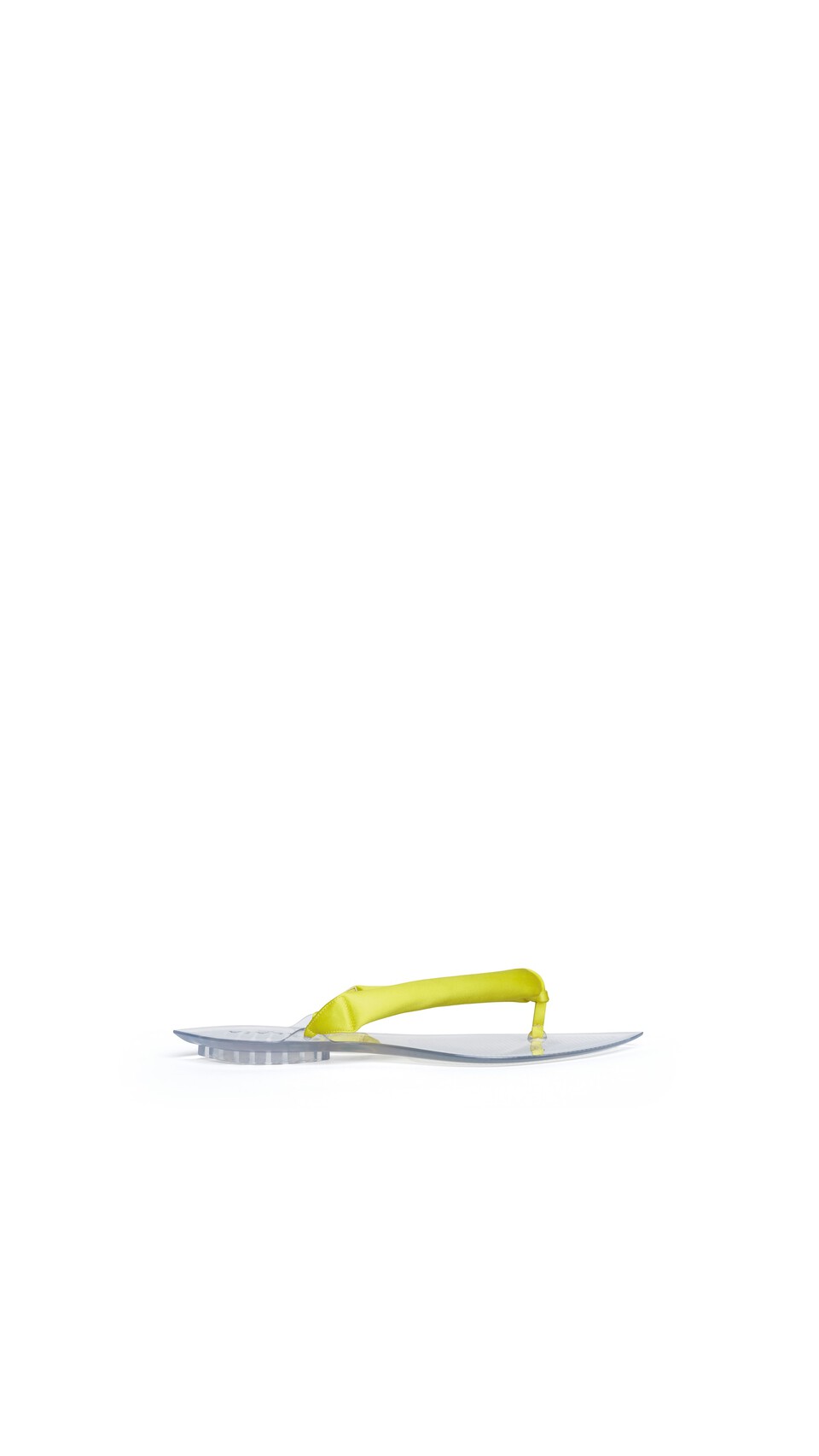ALA&Iuml;A INVISIBLE THONG IN SATIN LEMON YELLOW