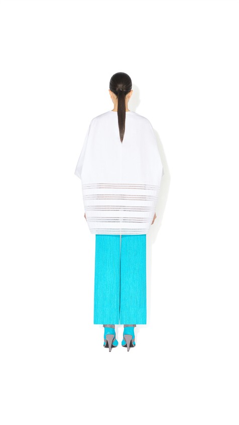 ALA&Iuml;A HIGH FRINGED SOCKS TURQUOISE - View 2