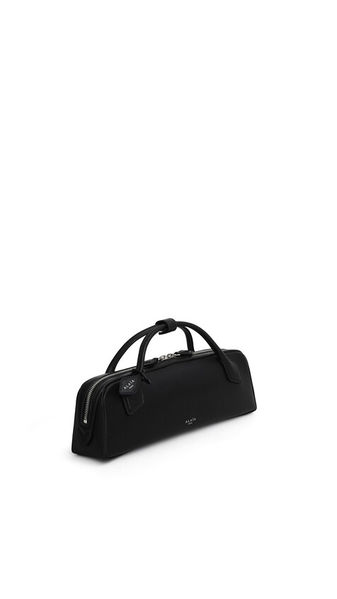 ALA&Iuml;A LE TECKEL CLUTCH IN GOATSKIN BLACK - View 2