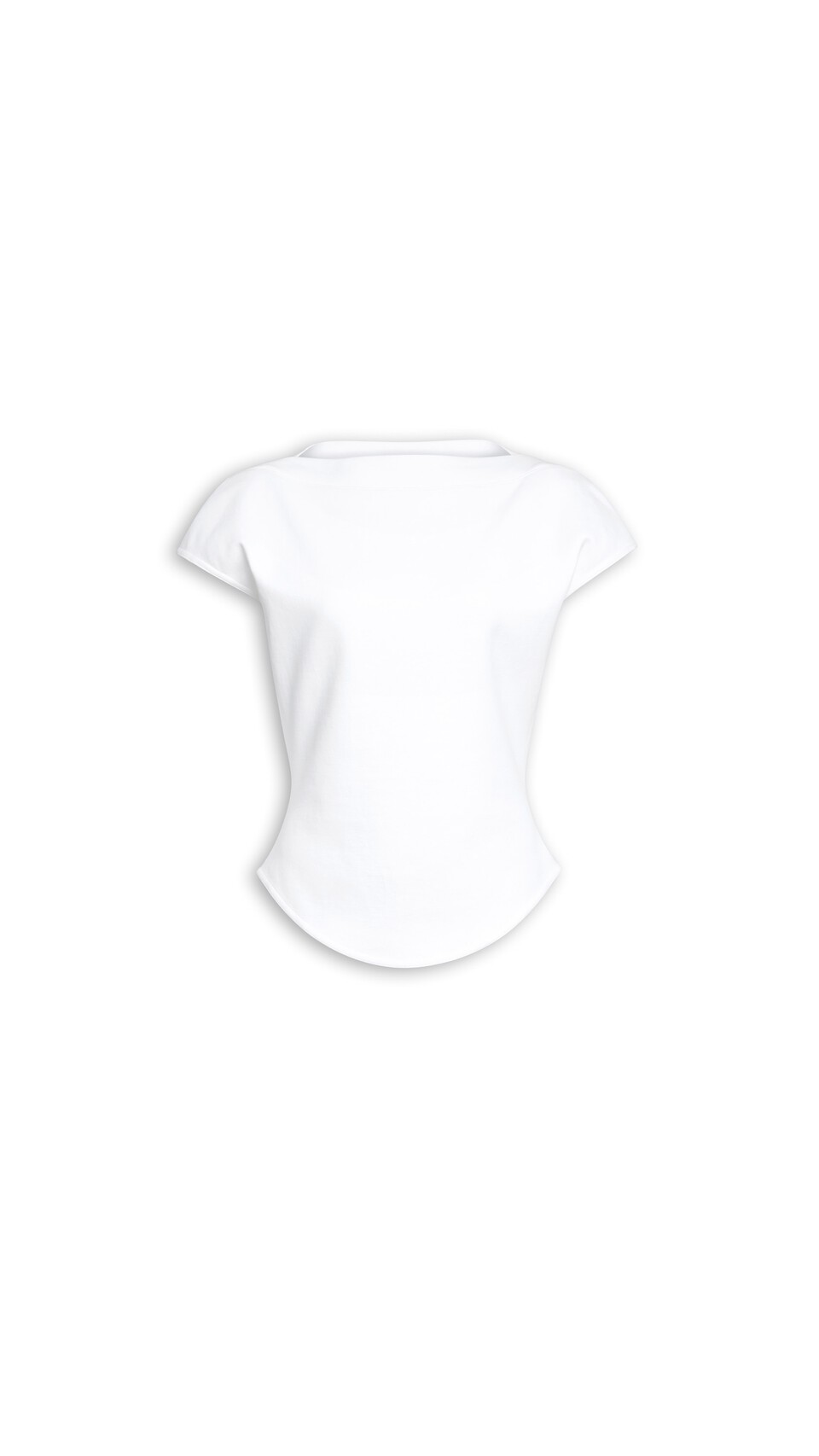 ALA&Iuml;A CAP COTTON T-SHIRT WHITE