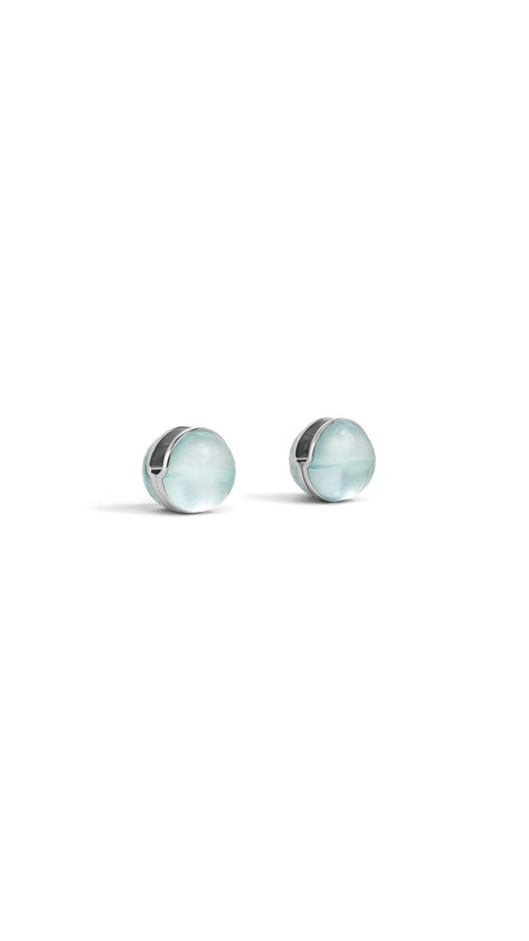 ALA&Iuml;A SPHERE EARRINGS PALE GREEN - View 2