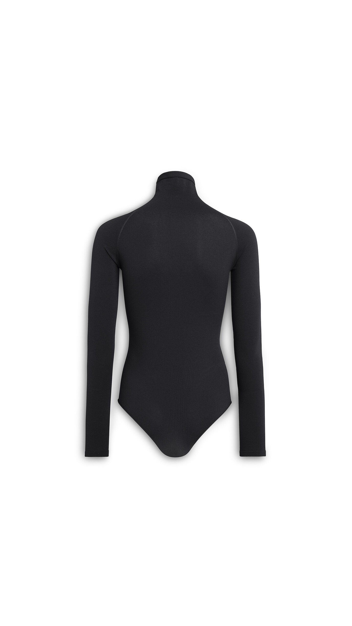 ALA&Iuml;A HIGH NECK SECOND-SKIN KNIT BODYSUIT BLACK - View 2
