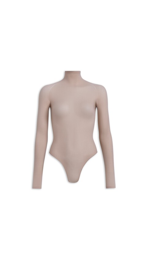 ALA&Iuml;A BODY SECONDA PELLE CAMMELLO CHIARO