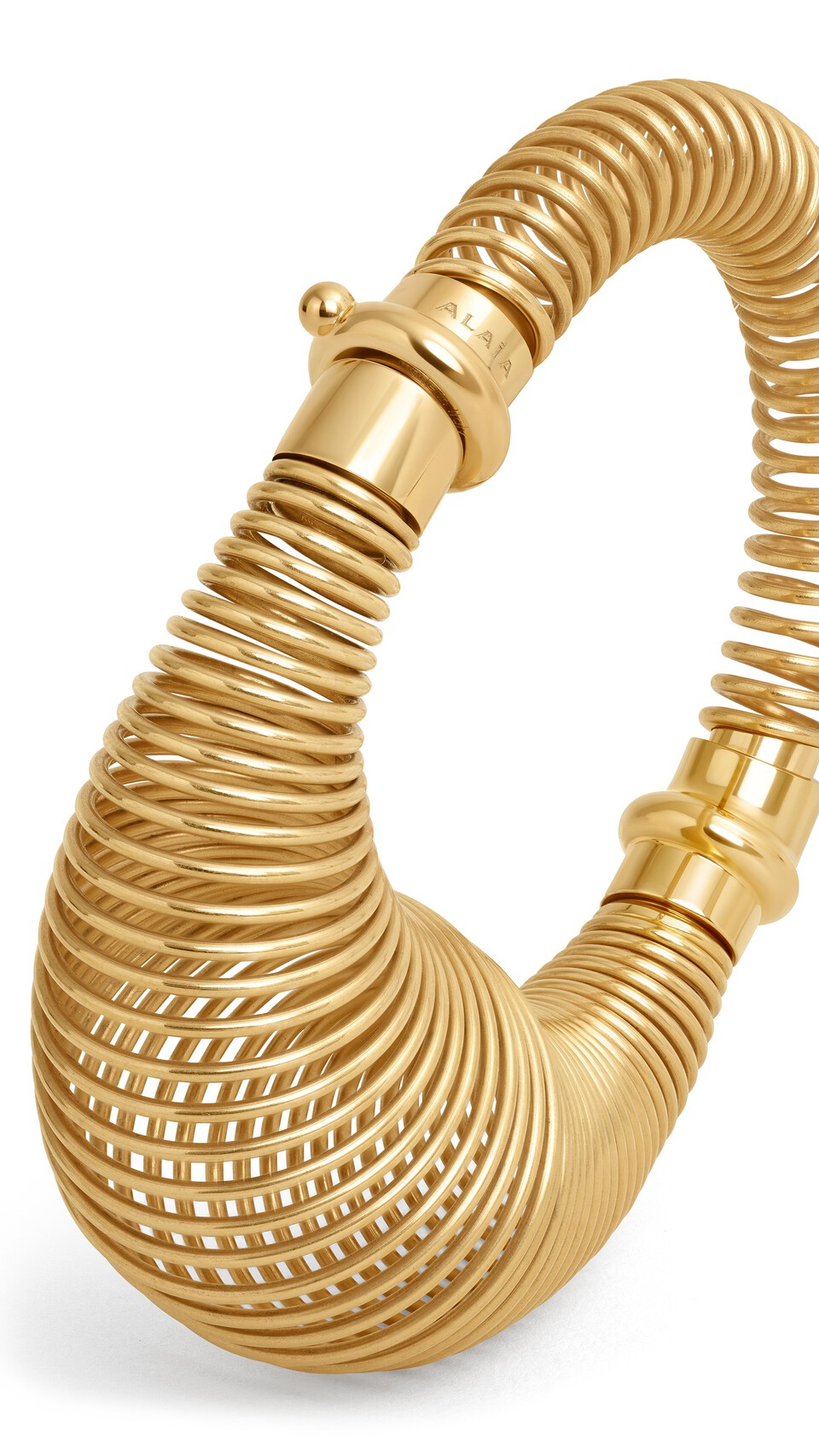 ALA&Iuml;A SPIRAL BRACELET YELLOW GOLD METALS - View 2