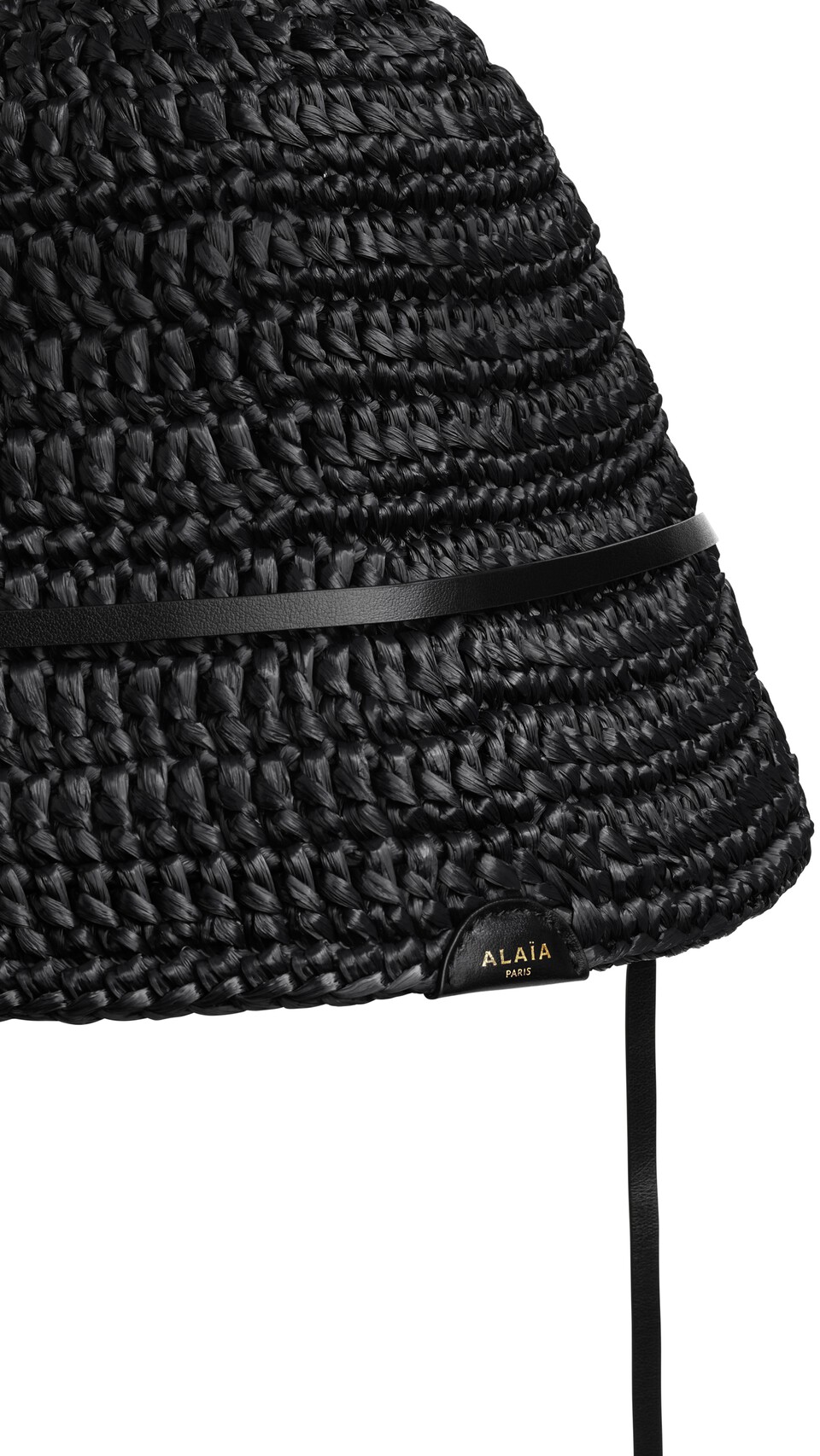 ALA&Iuml;A HUT AUS RAFFIABAST SCHWARZ - View 2