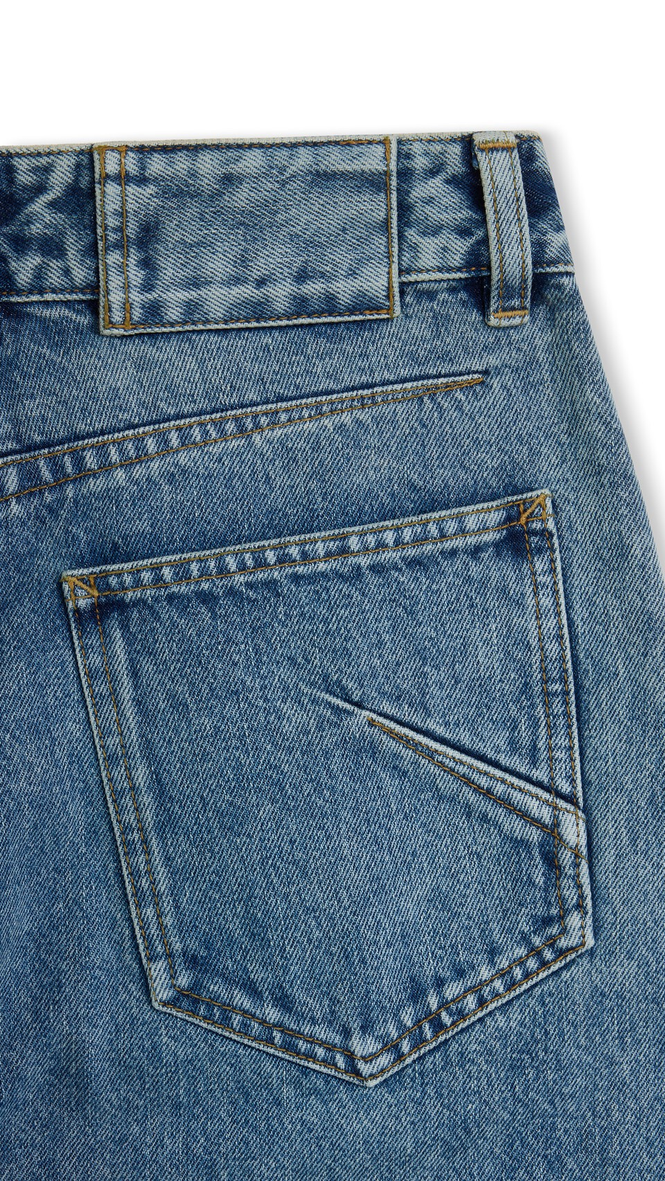 ALA&Iuml;A ROUND DENIM JEANS VINTAGE BLUE - View 4