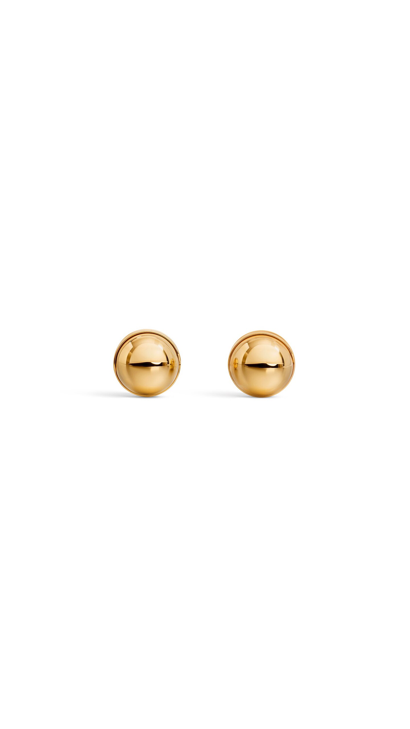 ALA&Iuml;A SPHERE EARRINGS YELLOW GOLD METALS