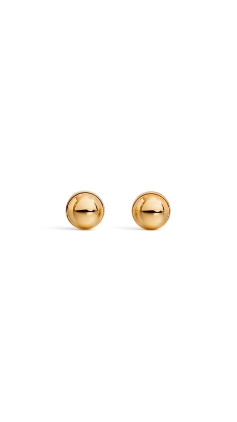 ALA&Iuml;A SPHERE EARRINGS YELLOW GOLD METALS