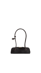 SCHOKOLADE - ALA&Iuml;A KLEINE TASCHE LE TECKEL AUS KALBSFELL