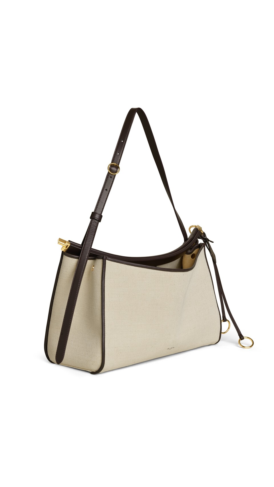 ALA&Iuml;A LE CLICK POCKET 35 BAG IN CANVAS NATURAL - View 2