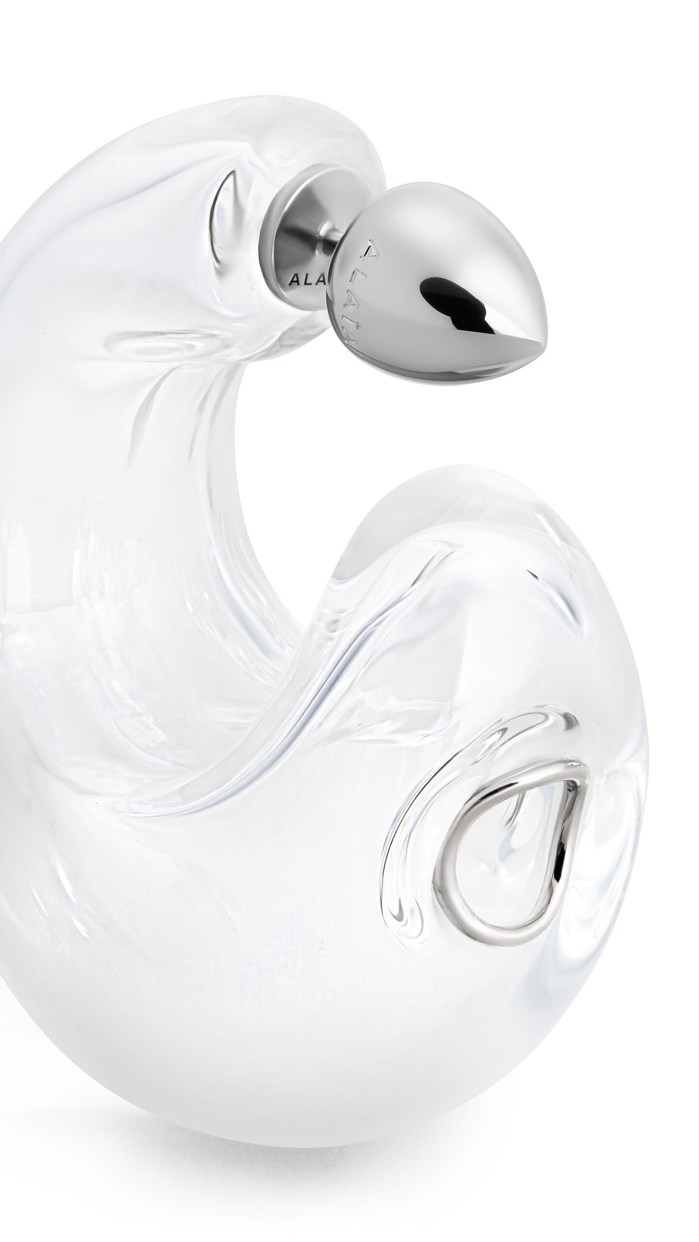 ALA&Iuml;A BUBBLE HOOPS EARRINGS TRANSPARENT - View 2
