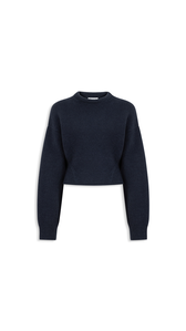 MEZZANOTTE - ALA&Iuml;A PULLOVER GIROCOLLO IN CASHMERE