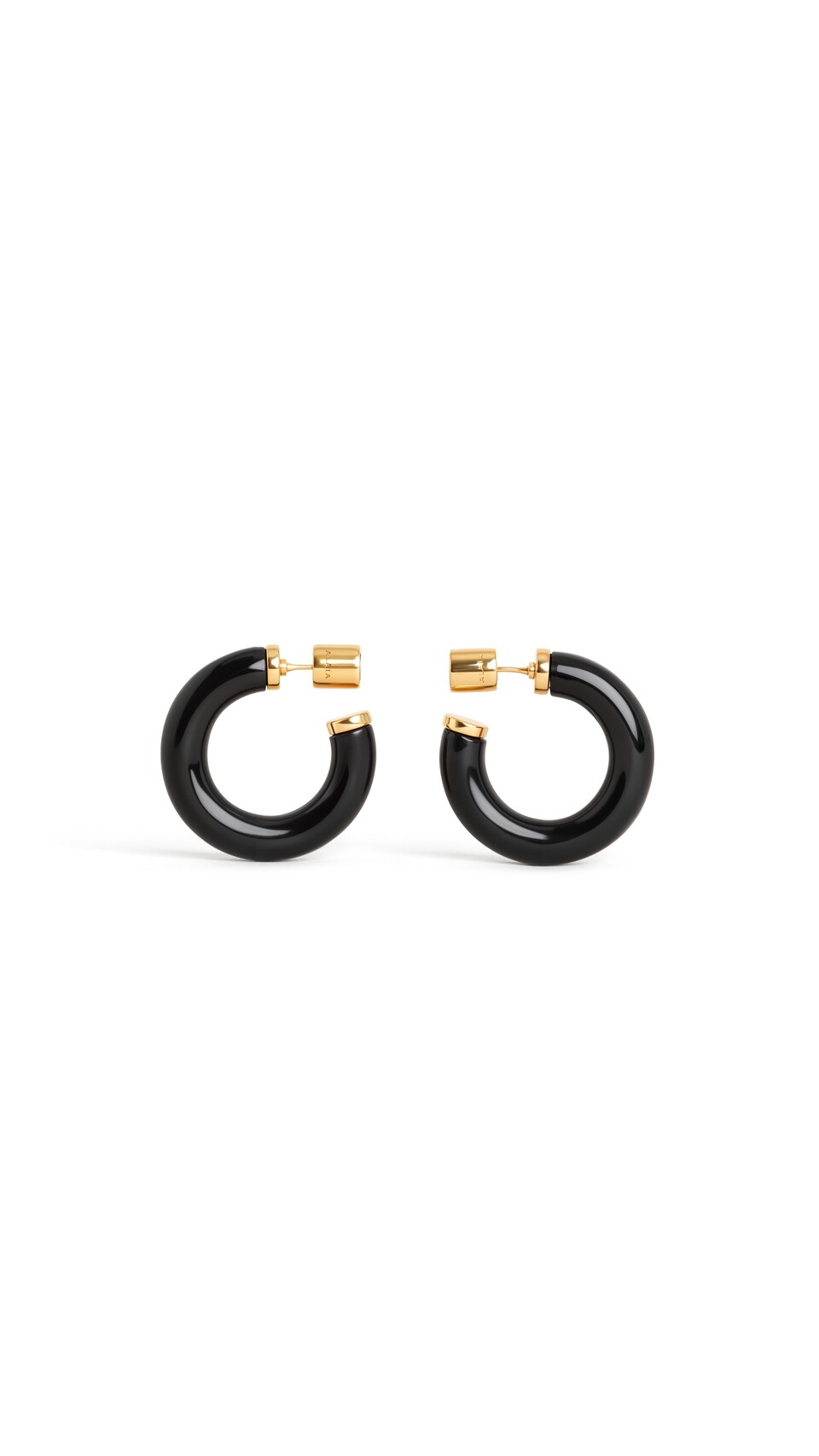 ALA&Iuml;A BOUCLES D'OREILLES RAY OR/NOIR
