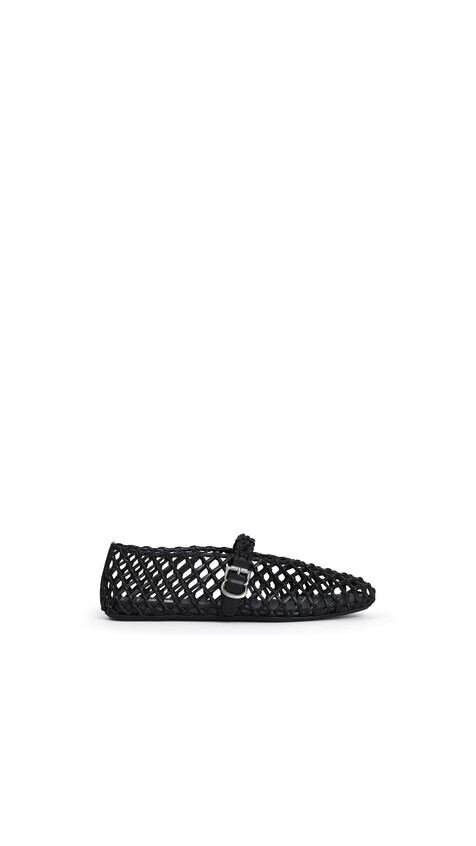 ALA&Iuml;A LA BALLERINE BRAIDED BLACK