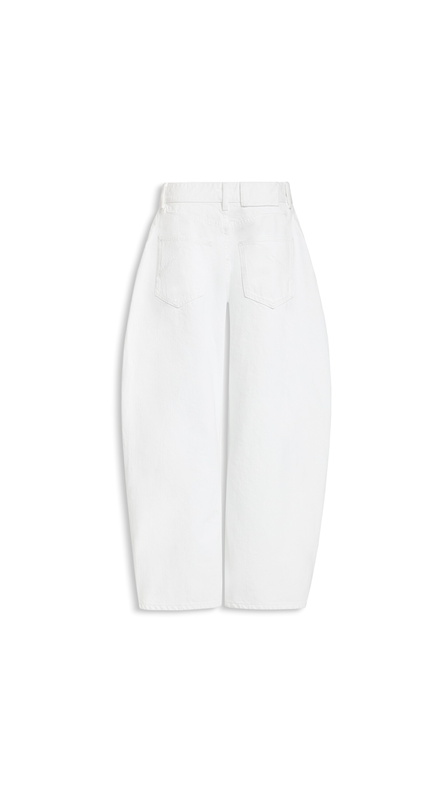 ALA&Iuml;A RODEO DENIM PANTS WHITE - View 2