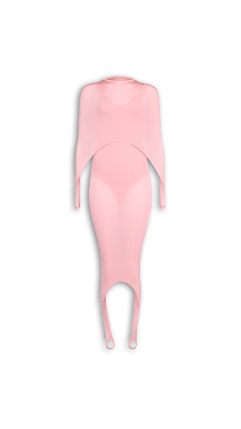 ALA&Iuml;A SECOND-SKIN TENSION DRESS CANDY