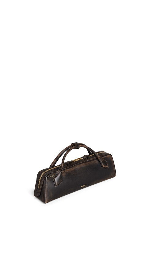 LE TECKEL CLUTCH IN AGED LEATHER