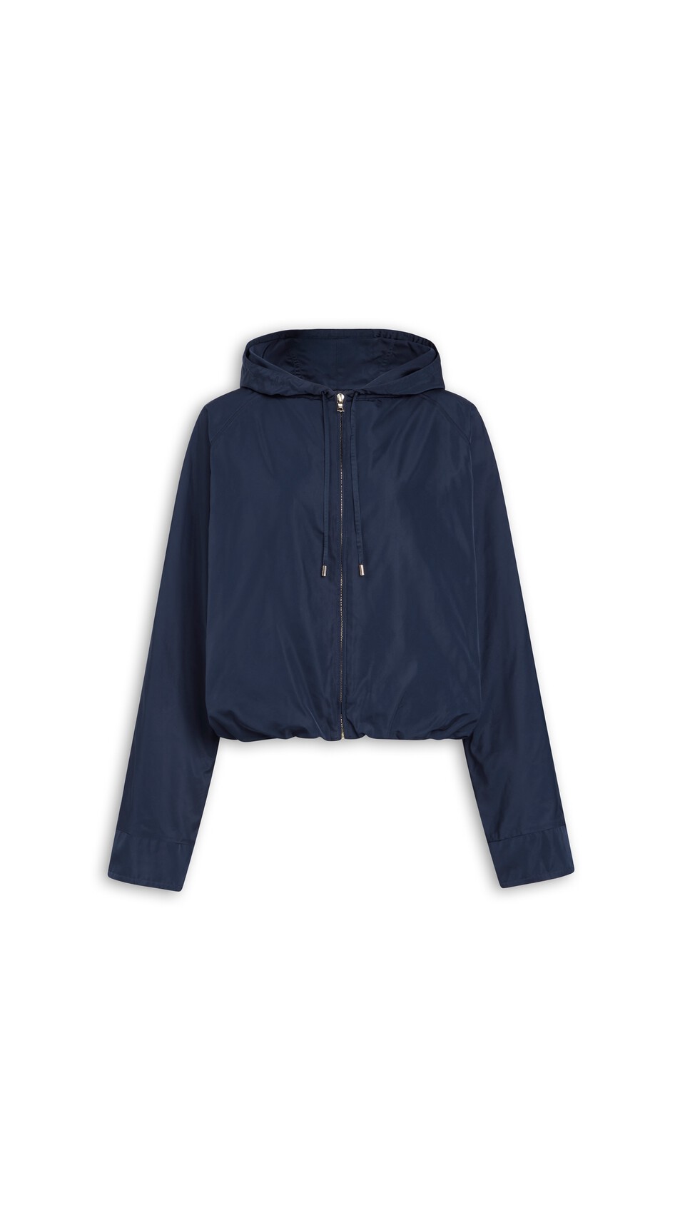 ALA&Iuml;A SILK RADZIMIR HOODED WINDJACKET NAVY