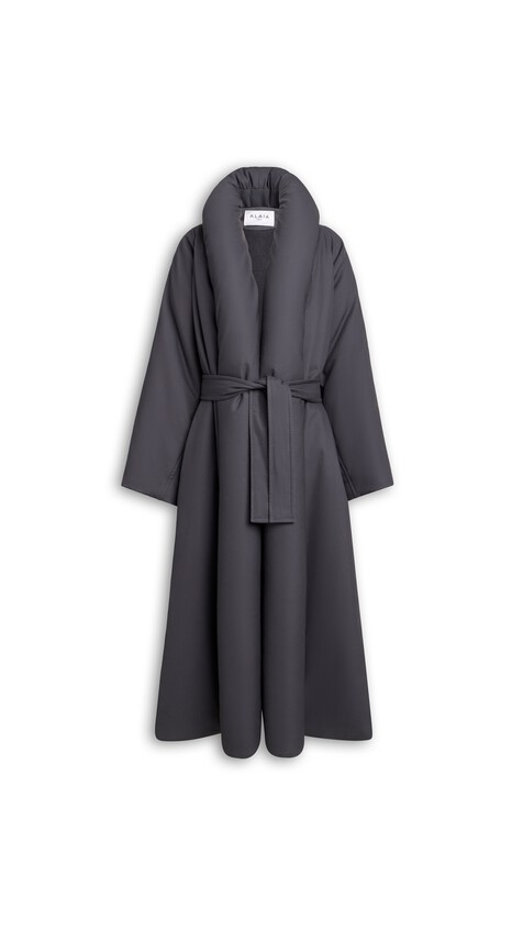 COTTON GABARDINE PADDED TRENCH