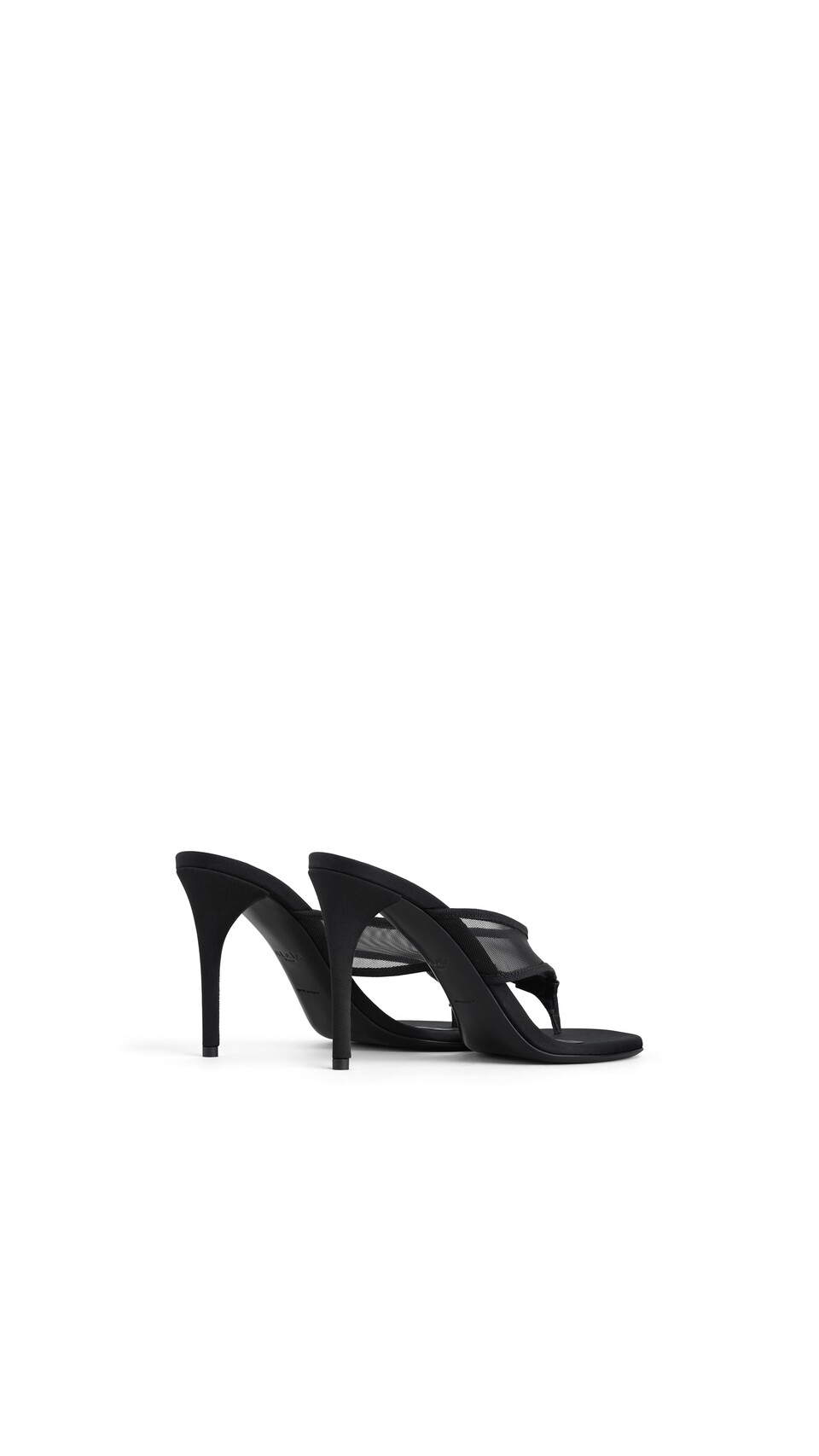 ALA&Iuml;A MULES TONG IN MESH BLACK - View 3