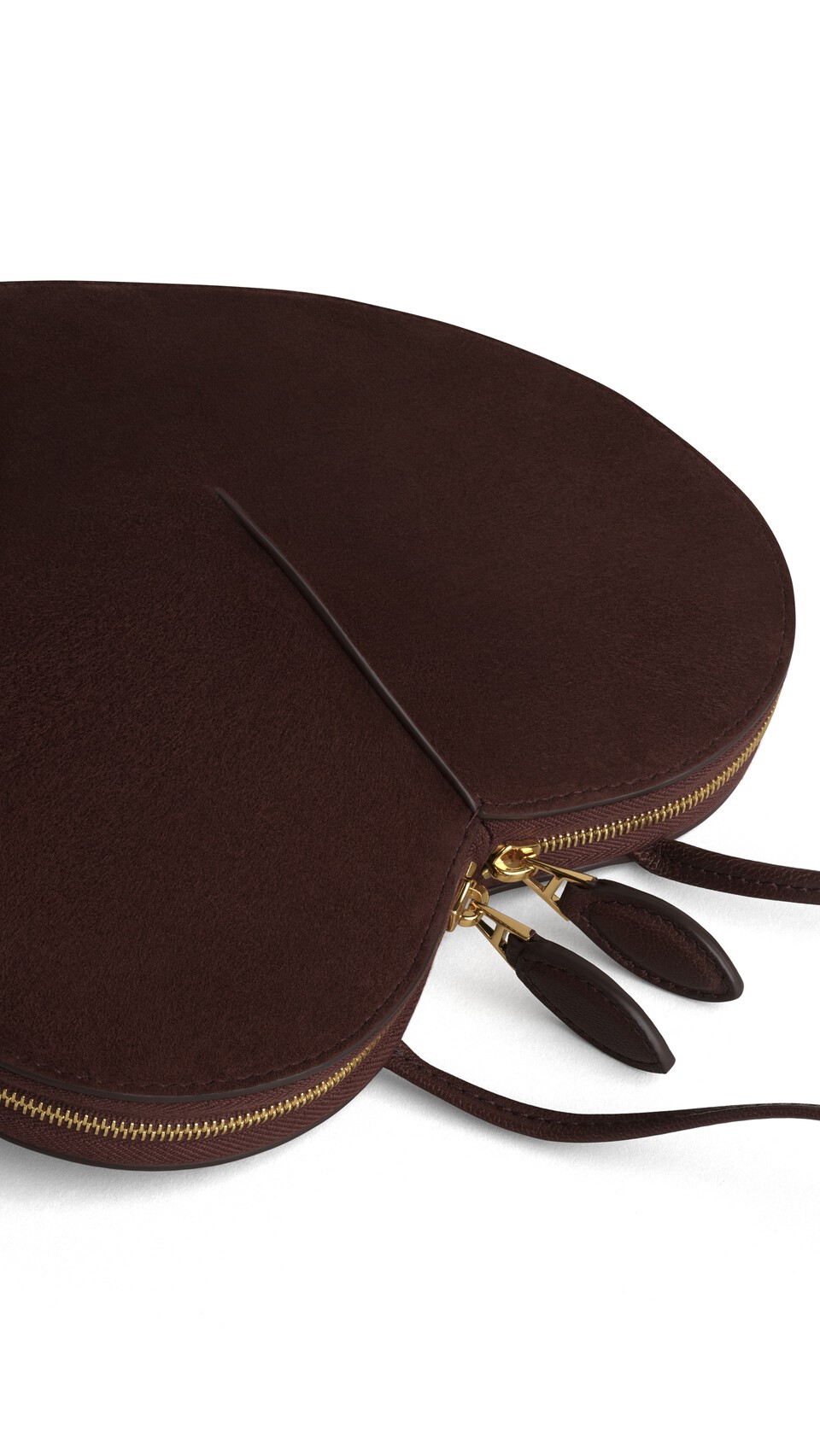 ALA&Iuml;A LE C&OElig;UR BI-MATERIAL BAG IN LEATHER BROWN - View 3