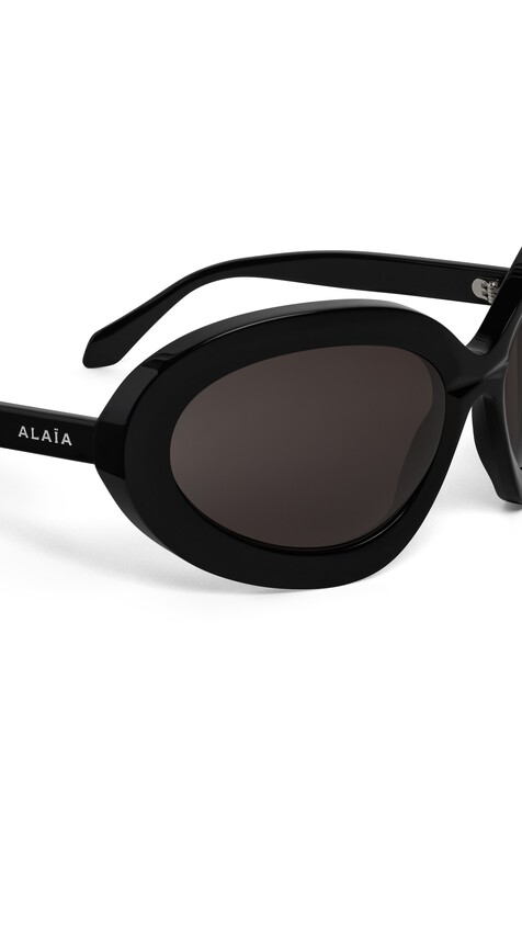 ALA&Iuml;A BUTTERFLY SUNGLASSES BLACK - View 2