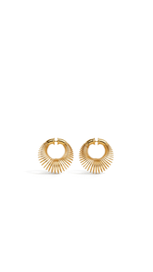 GELBGOLD-METALLE - ALA&Iuml;A KLEINE SPIRAL CREOLEN