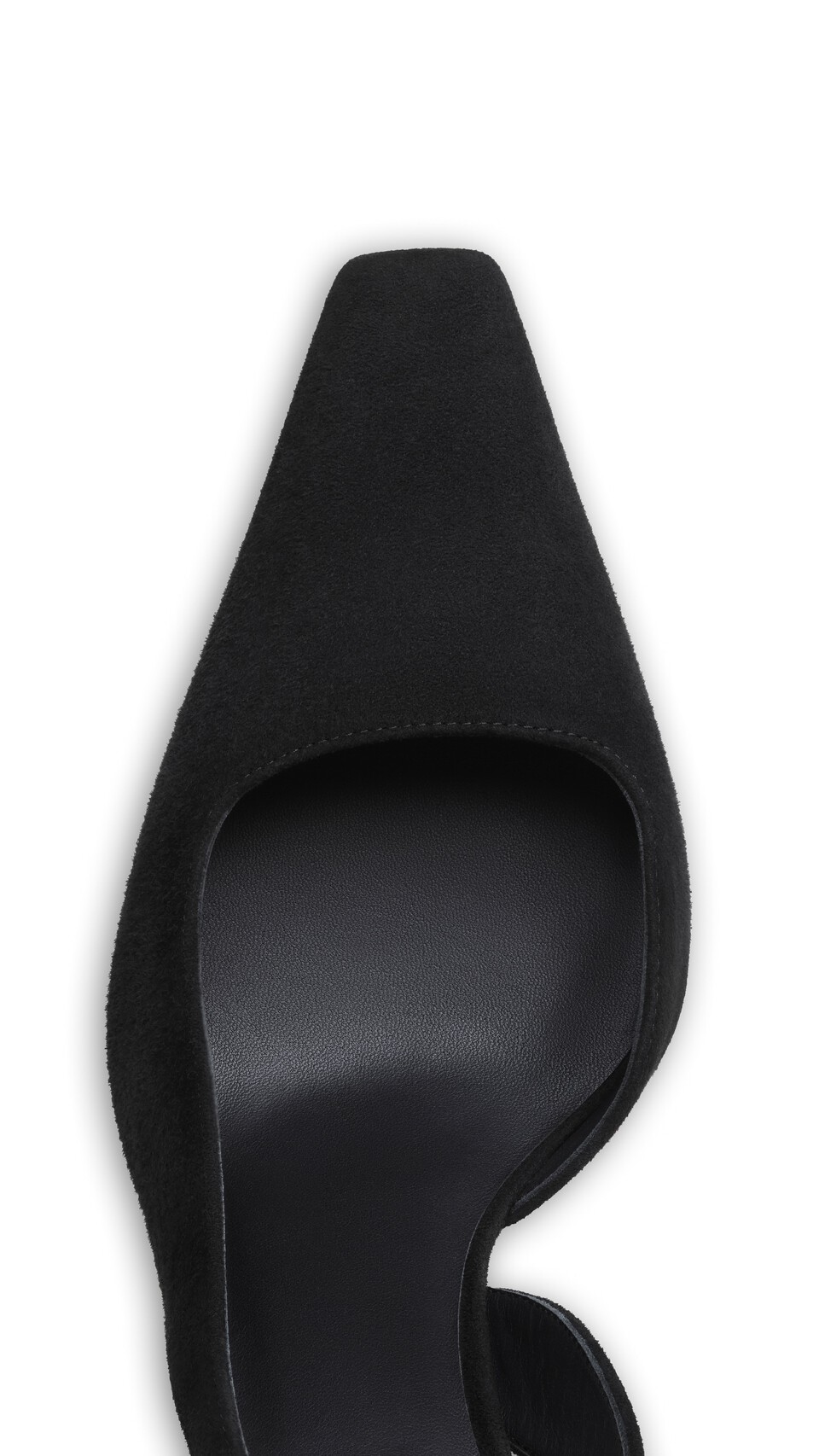 ALA&Iuml;A WAVE SLINGBACKS IN SUEDE BLACK - View 4